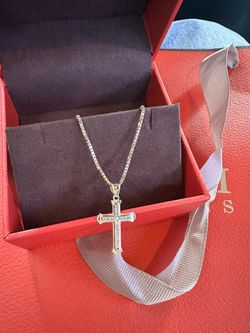 14 k gold cross necklace