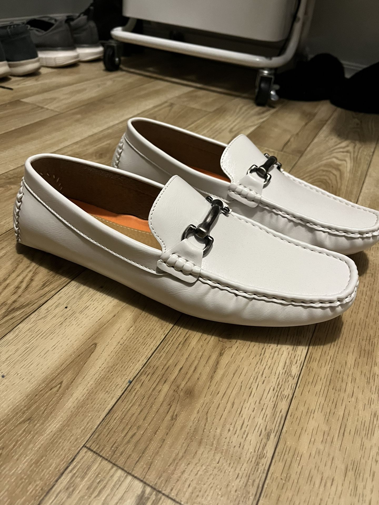 Men’s White Loafers Size 10.5