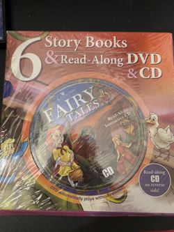 6 STORYBOOKS WITH READ-ALONG DVD & CD - CINDERELLA