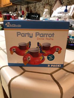 New Party Parrot Drink Rafts
