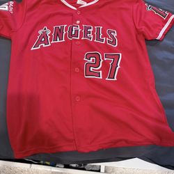 Mike Trout Angles Jersey Youth Large