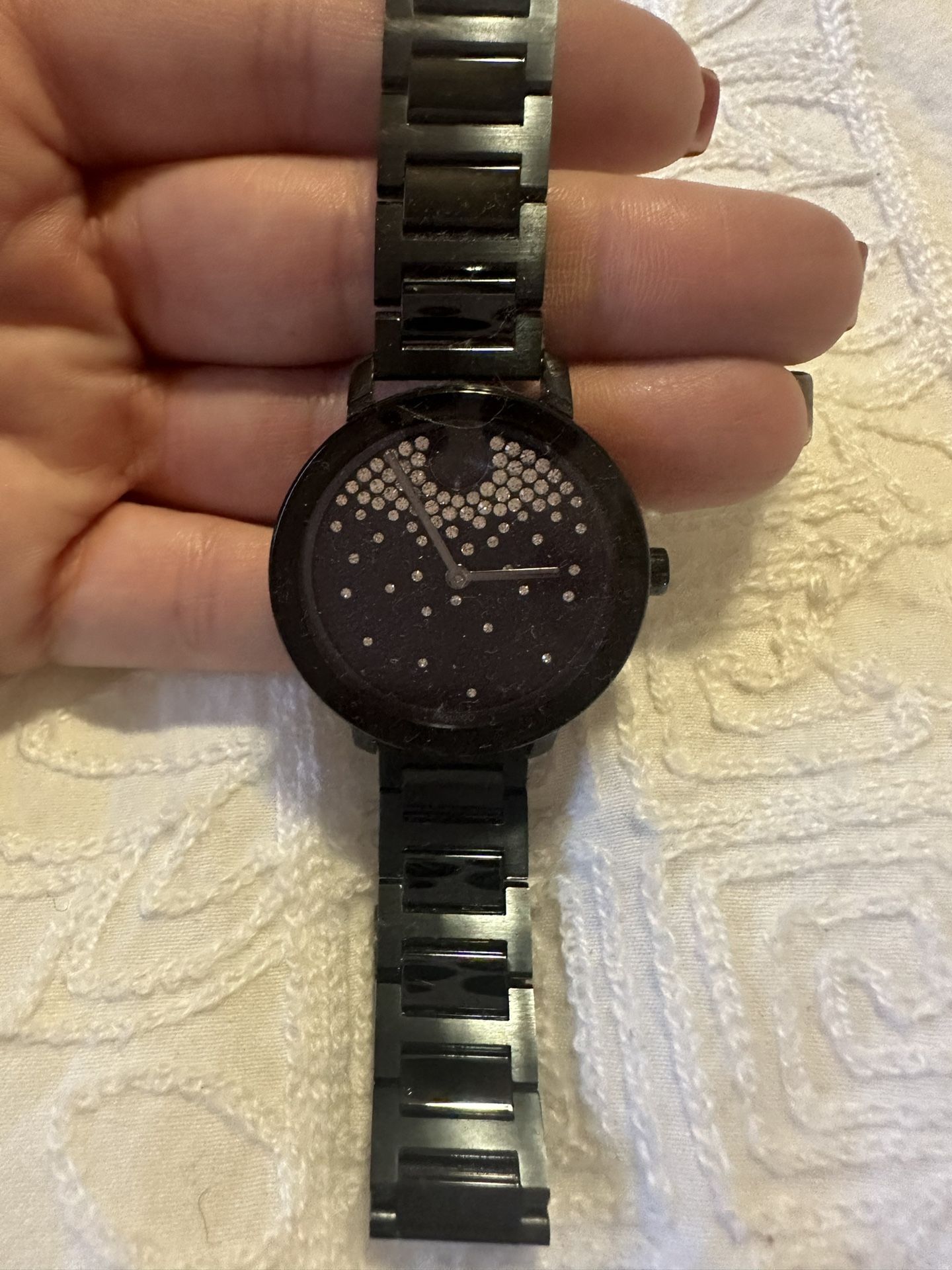 Navy Blue Movado Bold Watch 