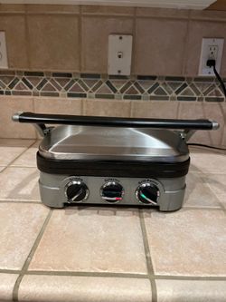 Cuisinart Griddler Indoor Grill & Panini Press (Model GR-4N(TK) Works great.