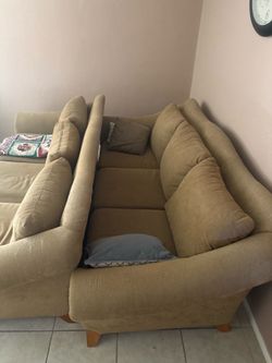 Tan couches