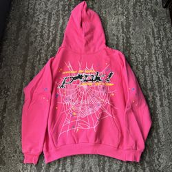 Sp5der Hoodie P!nk