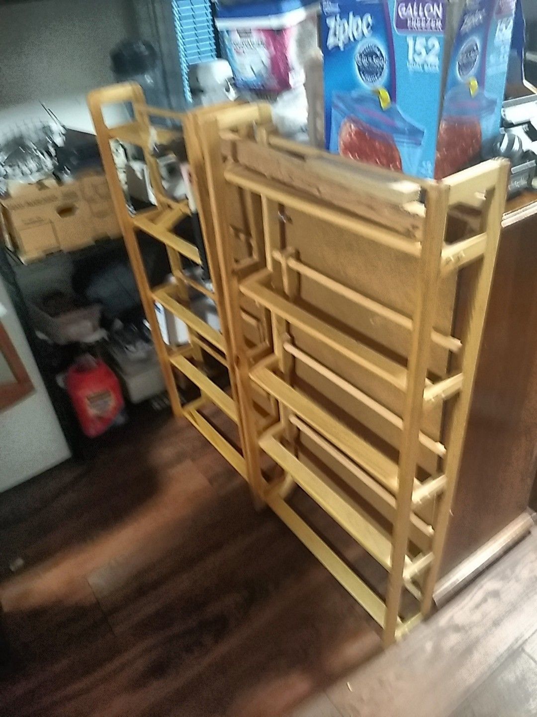DVD bookcases, or books