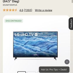 TV 65 Inch LG 65UM7300