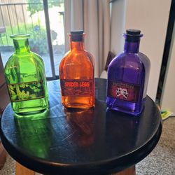 Halloween Decor Potion Glass Bottles With Corks 