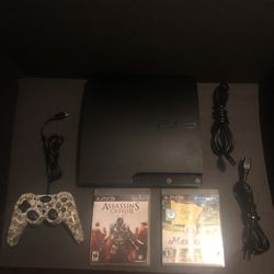 Ps3 🎮 slim PlayStation 3 works perfectly with the latest update downloaded on it & games