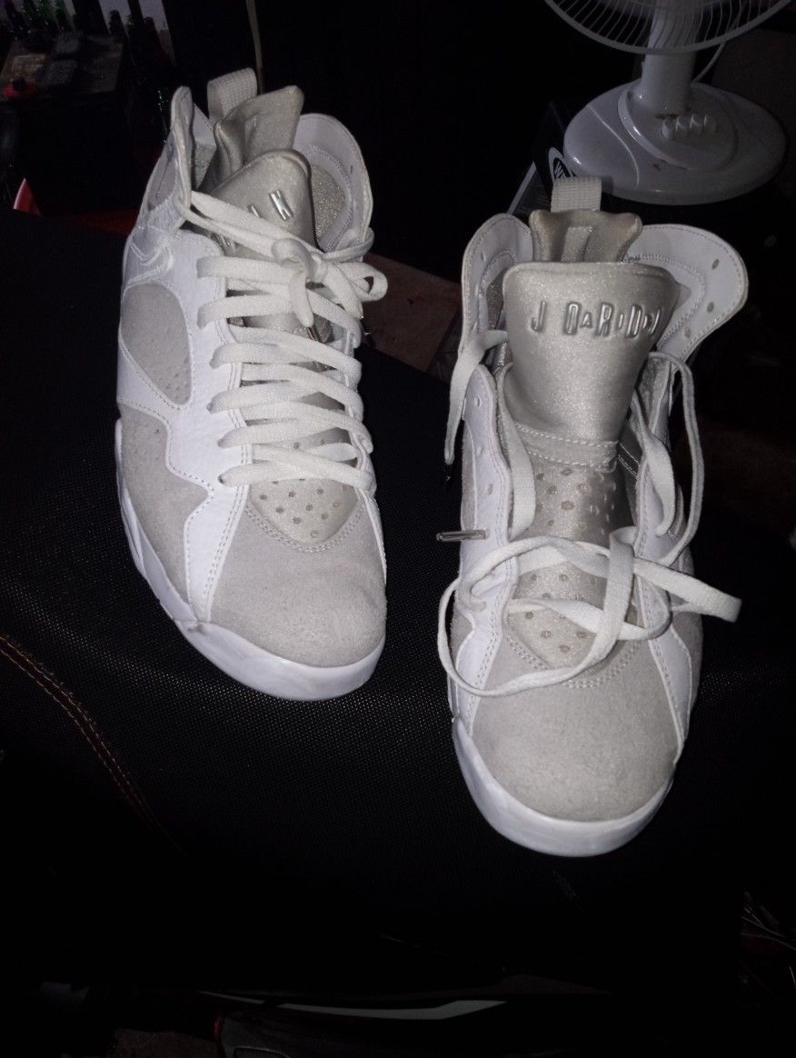 Gray And White Jordans