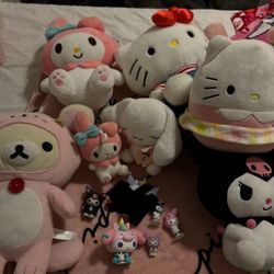 hello kitty plushies and toys