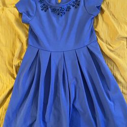 Girls Blue Dress Size 8