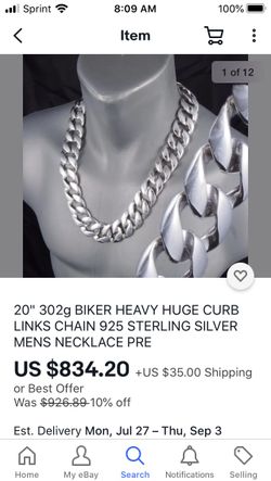 Heavy huge curb links chain