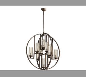 Chandeliers Quorum International Julian Oiled Bronze Ten-Light 32'' Wide Chandelier