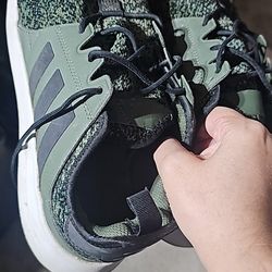 Adidas Sneakers Men Size 10 1/2 Green Color