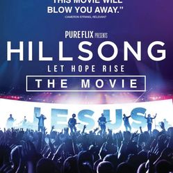 Hillsong Let Hope Rise The Movie Blu-ray Disc, DVD 2016 with Slipcover LIKE NEW!