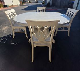 Rustic White Farmhouse Dining Set, Pier 1 Imports, OBO