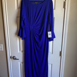 Cobalt Blue Floor Length Dress Size 14 -16