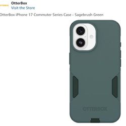OtterBox iPhone 17 Commuter Series Case - Sagebrush Green