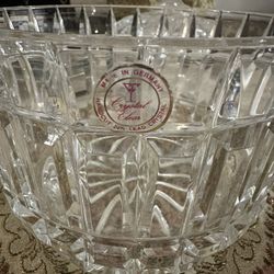 24% Lead Crystal Ice Bucket - Made In Germany 