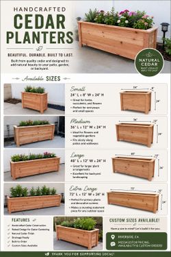 Cedar Planters