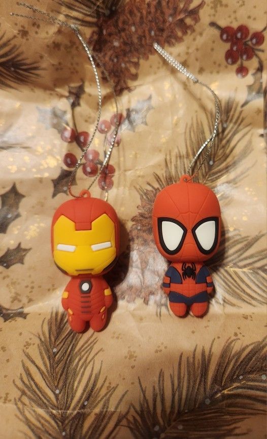 Hallmark Marvel Super Heroes Christmas Ornaments - Set of 2