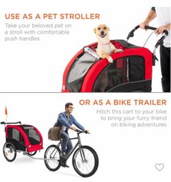 Dog bike trailer/pet stroller