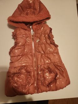 Little Lass Girl Vest Jacket Size 4T