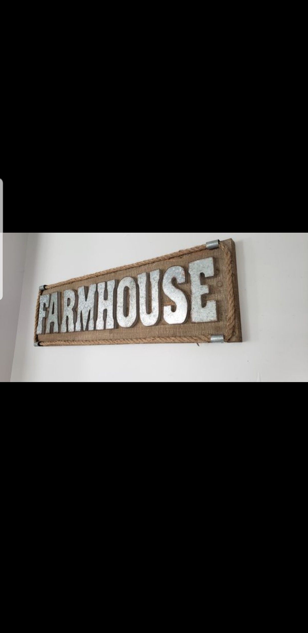 Large wood farmhouse sign