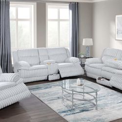 New Recliner Couch, Loveseat And Chair/ Includes Free Delivery 🚚 and Assembling!