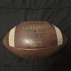 Wilson GST Leather Game Football