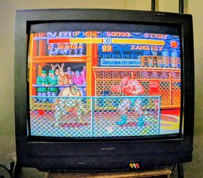 SHARP 36U-S50 vintage CRT TV screen