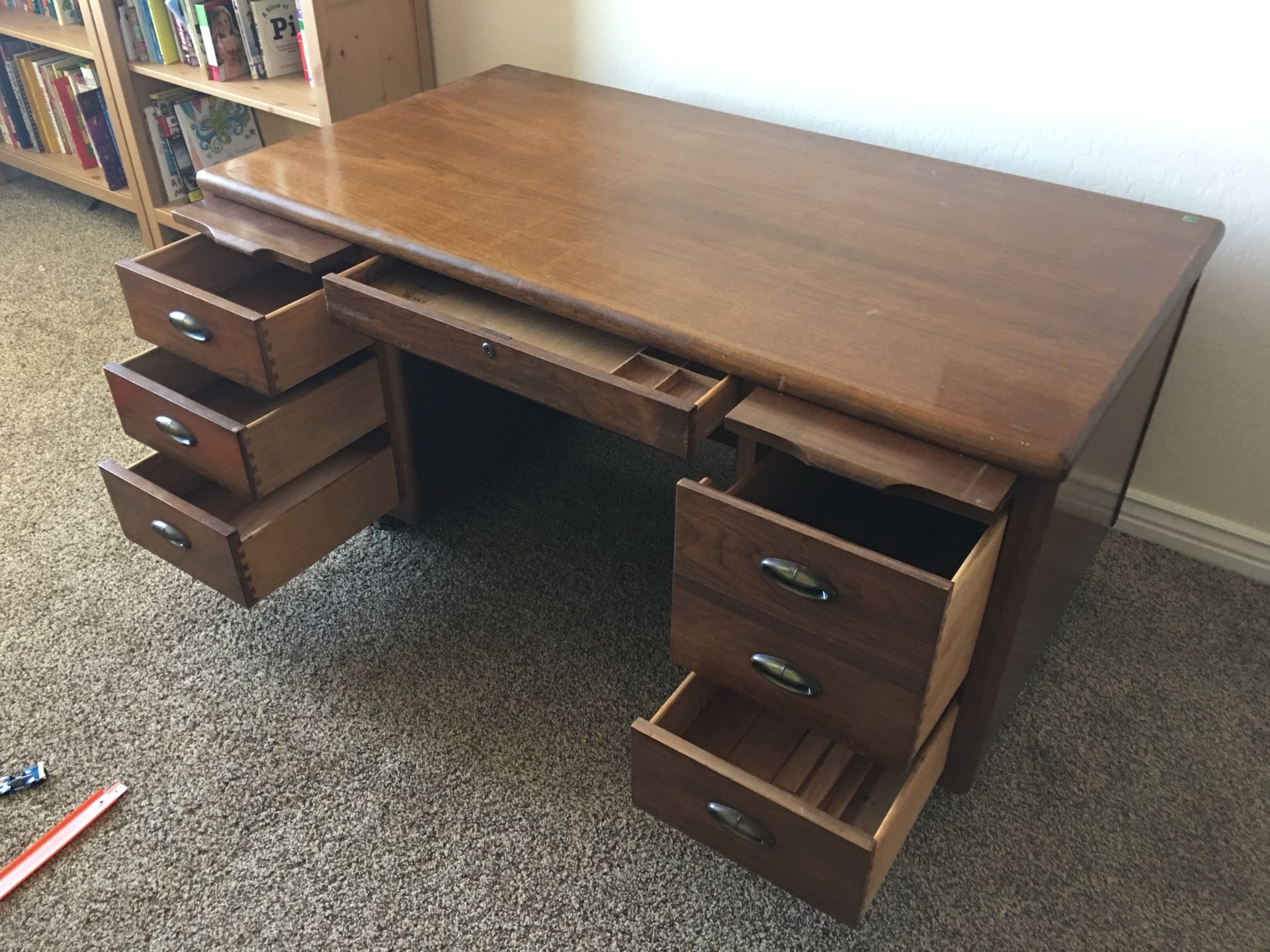 Hoosier Desks executive desk