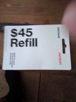 $45 dollar refillable Verizon Card.