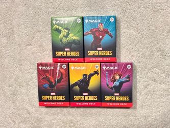 Five-color Welcome Deck Complete Set: MTG Marvel Super Heroes (SD Comic Con)
