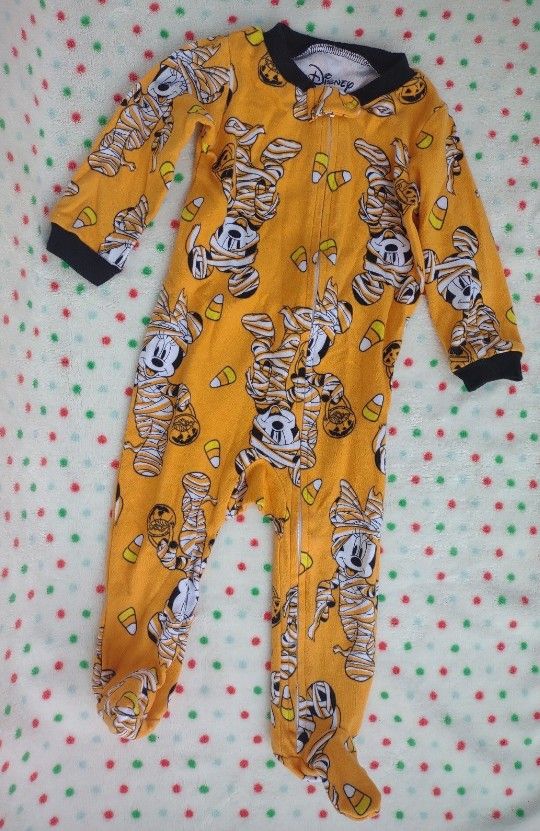 Mickey Mouse Baby Boy and Girl Halloween Sleep N Play, Sizes 6M-9M