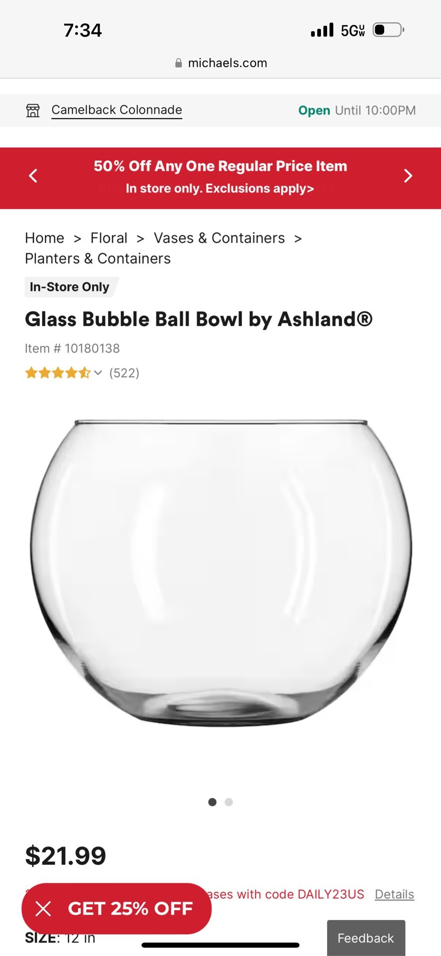 (10) Glass Bubble Bowls