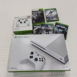 Xbox One S - 1 TB Hard Drive With Controller And Games