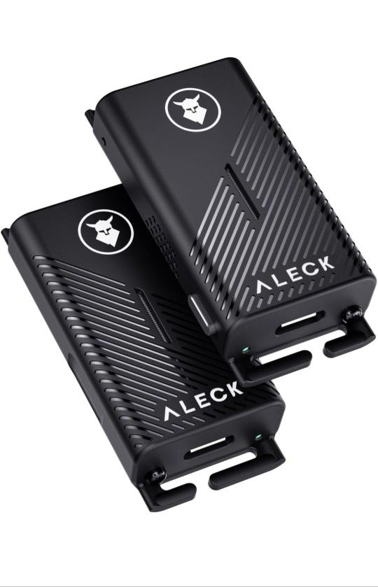ALECK Punks Wireless Bluetooth Bike Helmet Speakers - Premium Open Ear Audio, Hands-Free Calls, 2-Button Operation, Fits All Open Face Helmets - Ideal