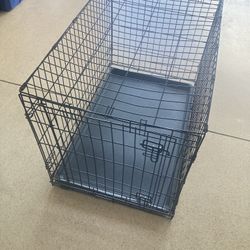 Std. 3’  Dog Cage With Plastic Bottom  Insert For Cushion