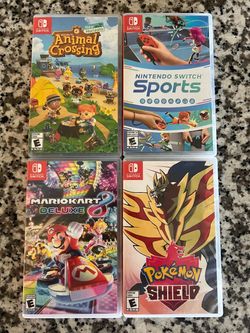 Animal Crossing New horizons Mario Kart 8 Deluxe Nintendo switch sports Nintendo switch
