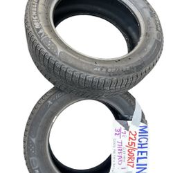 2 Michelin X Ice Winter Tires 225x60x17