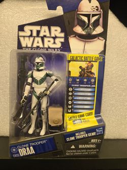 Star Wars Clone Wars Clone Trooper Draa Figure