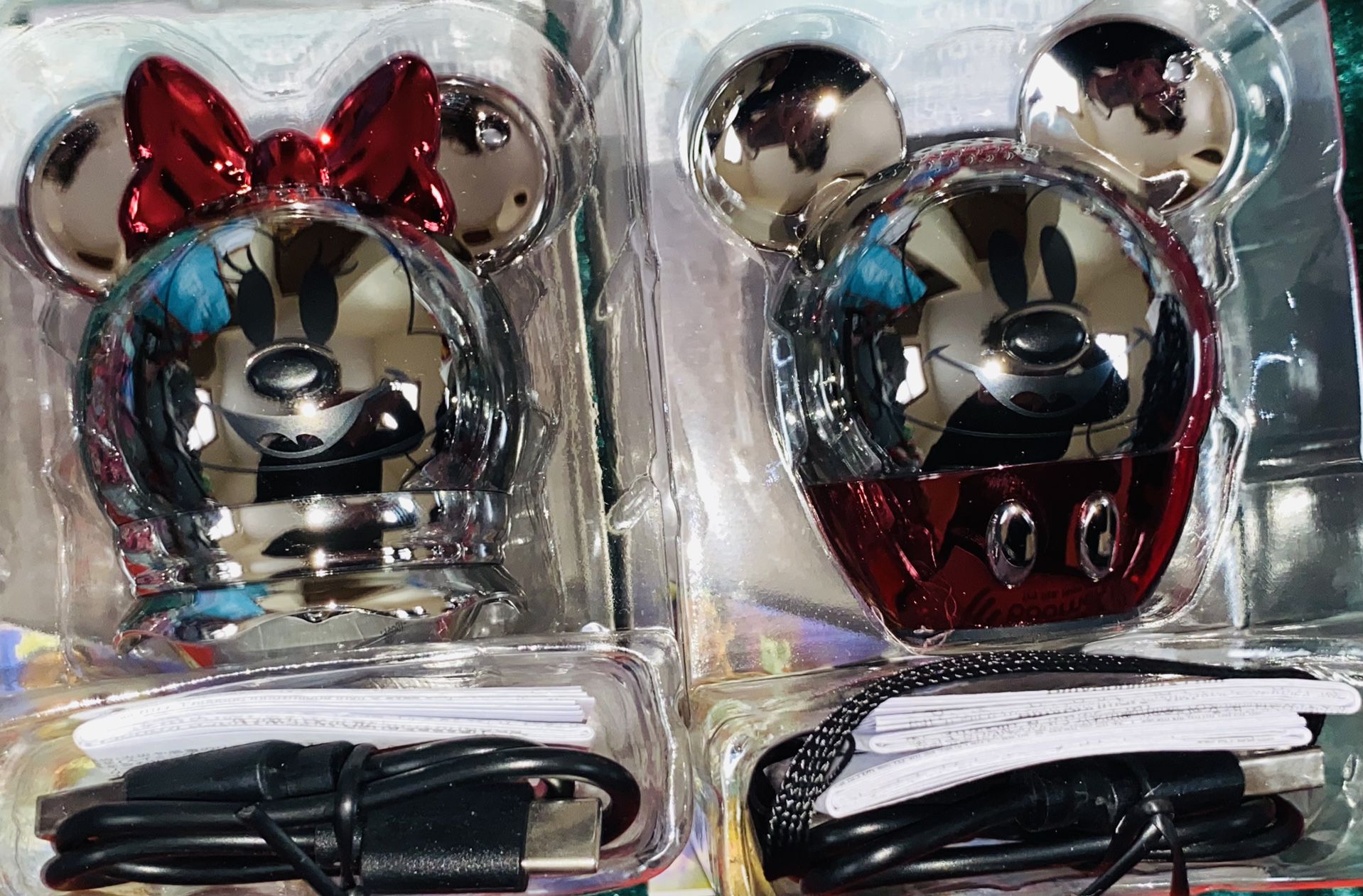 🔴🪩⚫️✨ Disney 100 Mickey And Minnie Bluetooth Speakers⚫️🪩🔴✨