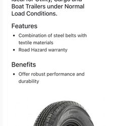 225/75/15 RBP ST 10Ply load E Trailer Tire