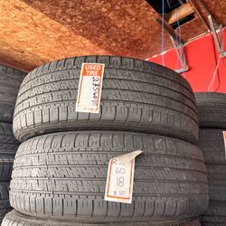 235/60/18 two tires used good condition