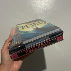 a set of pencils and books