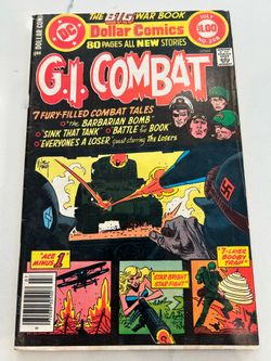 Vintage comic book DC GI Combat Issue 208 July 1978, VG/FN