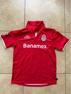 Atlética Toluca Cardozo #9 size M, Men's Soccer Jersey Shirt Red/White