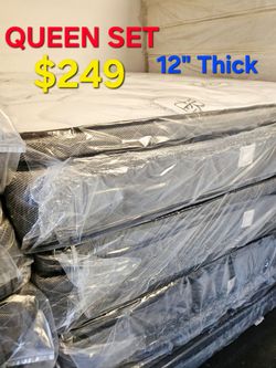 Bamboo Pillowtop  __ Queen set $249 >> 12" Thick
